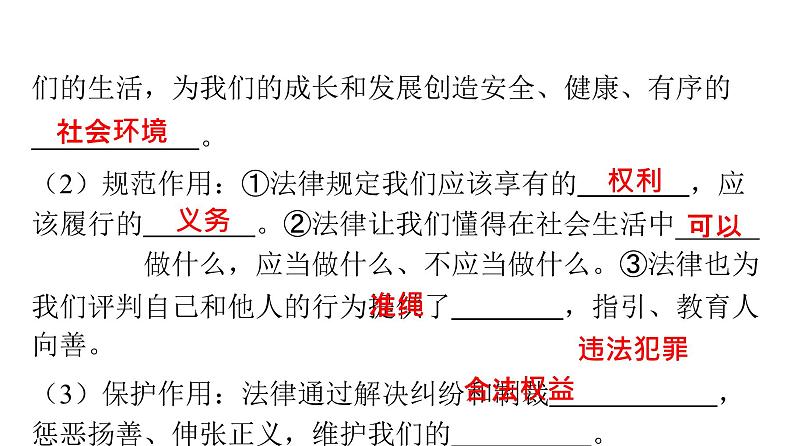 人教版七年级道德与法治下册第四单元第九课第二课时法律保障生活课时教学课件第5页