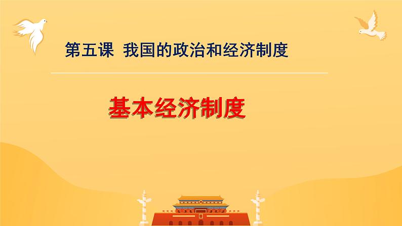 5.3 基本经济制度 课件 ---2023-2024学年统编版道德与法治八年级下册第1页