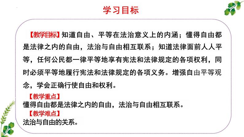 7.1 自由平等的真谛 课件  ---2023-2024学年统编版道德与法治八年级下册04