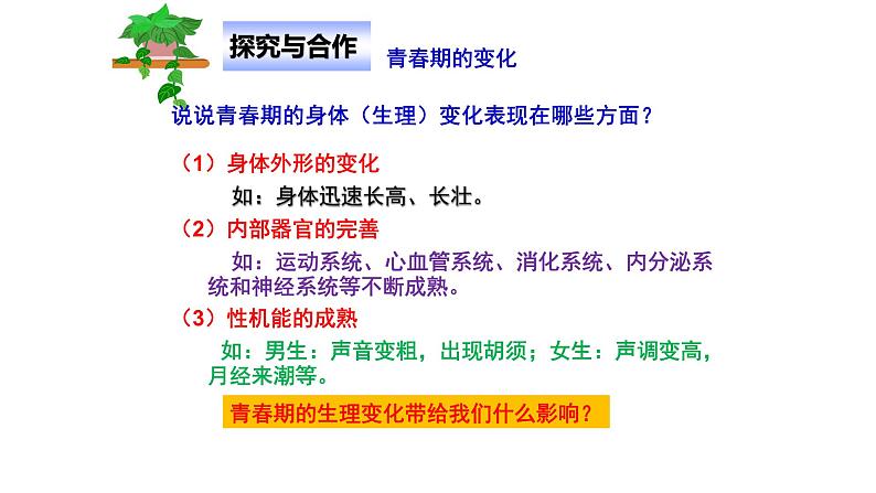 1.1  悄悄变化的我 课件 ----2023-2024学年统编版道德与法治七年级下册06