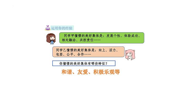 8.1+憧憬美好集体+课件-2023-2024学年统编版道德与法治七年级下册06