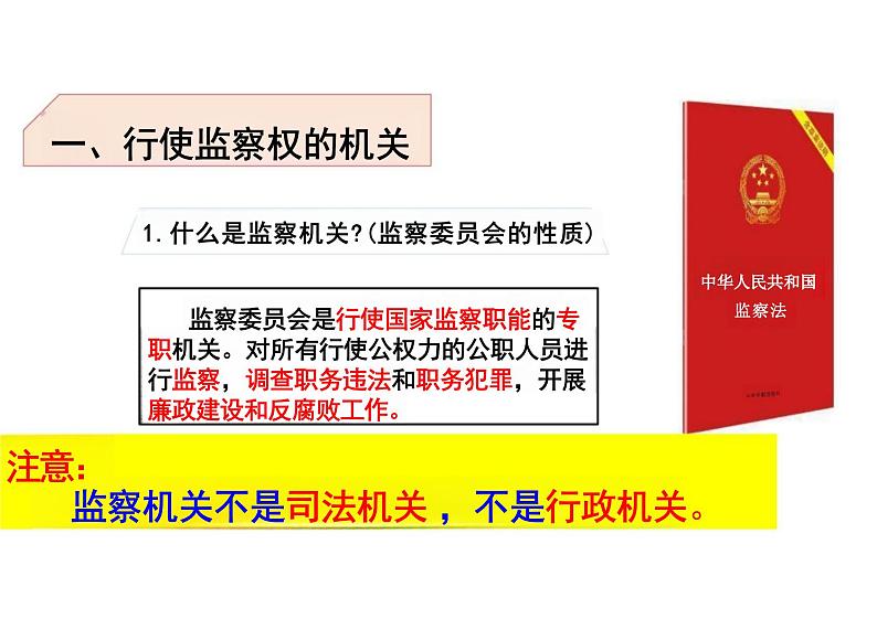 6.4+国家监察机关+课件-2023-2024学年统编版道德与法治八年级下册 (1)04