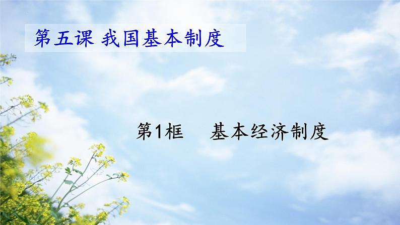 5.3+基本经济制度+课件-2023-2024学年统编版道德与法治八年级下册第1页