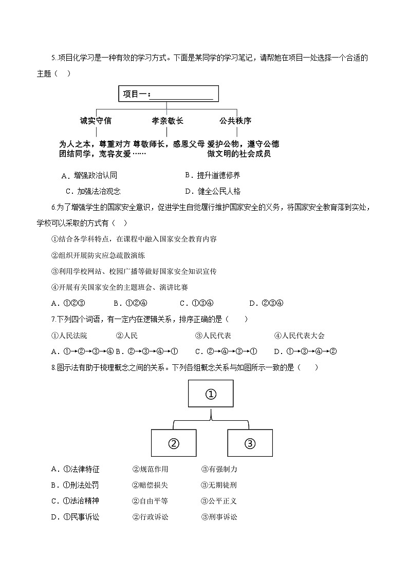 信息必刷卷05（湖北省专用）（原卷版）第3页