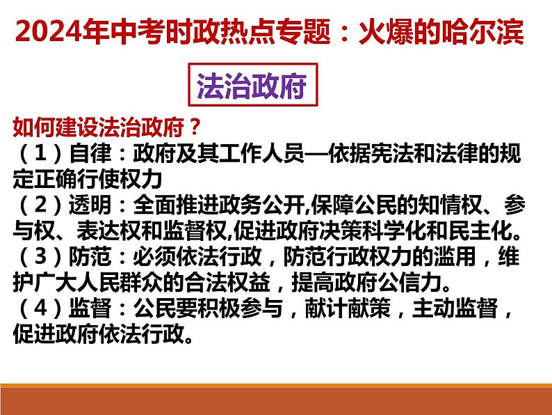 5. 火爆的哈尔滨---2024年中考时政热点专题讲解课件PPT06