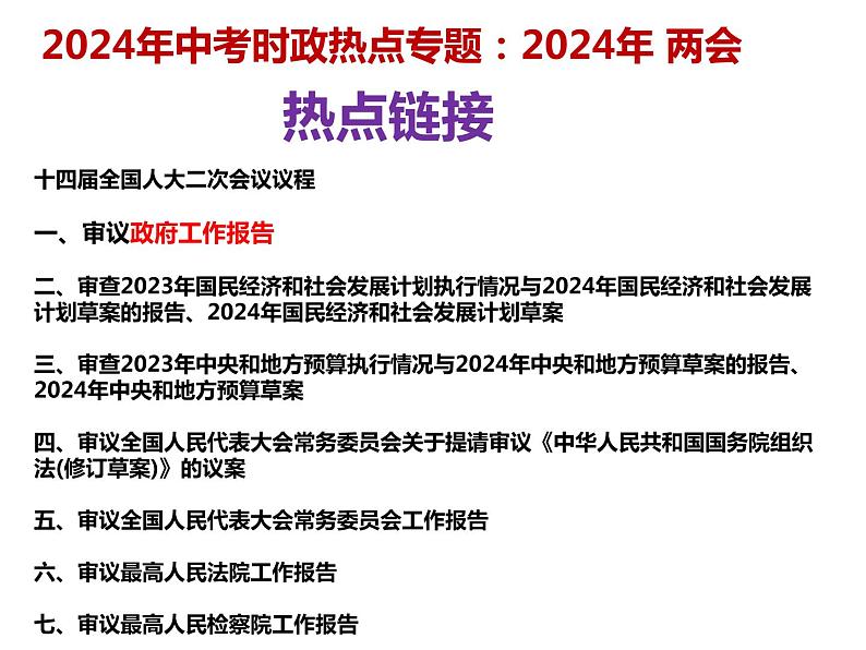 14.2024年两会---2024年中考时政热点专题讲解课件PPT02