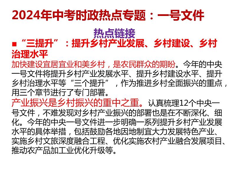 22.一号文件---2024年中考时政热点专题讲解课件PPT04