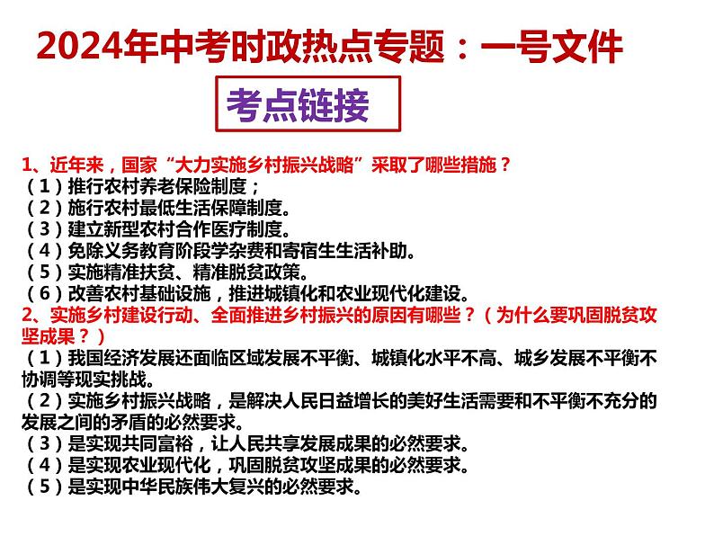 22.一号文件---2024年中考时政热点专题讲解课件PPT06