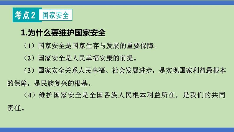 第11课时  国家安全  人人有责-2024年中考道德与法治一轮知识梳理课件PPT第5页