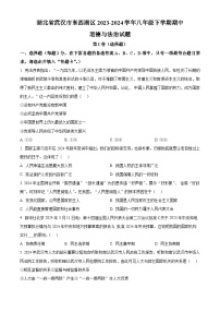 湖北省武汉市东西湖区2023-2024学年八年级下学期期中道德与法治试题（原卷版+解析版）