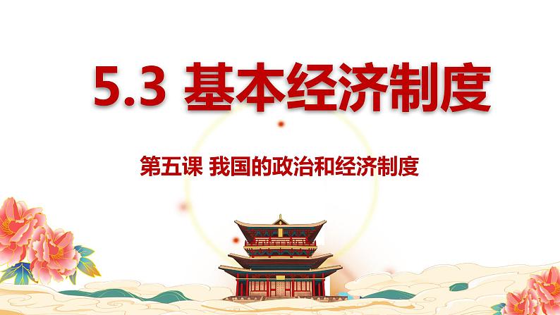 5.3基本经济制度同步课件-2023-2024学年八年级道德与法治下册 （部编版）第1页