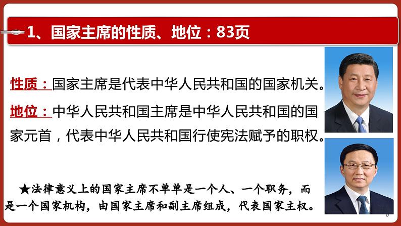 6.2 中华人民共和国主席  (课件)  2023-2024学年八年级道德与法治下册 （统编版） (2)06