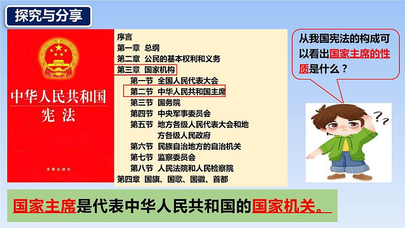 6.2 中华人民共和国主席  课件  2023-2024学年八年级道德与法治下册 （统编版）第6页