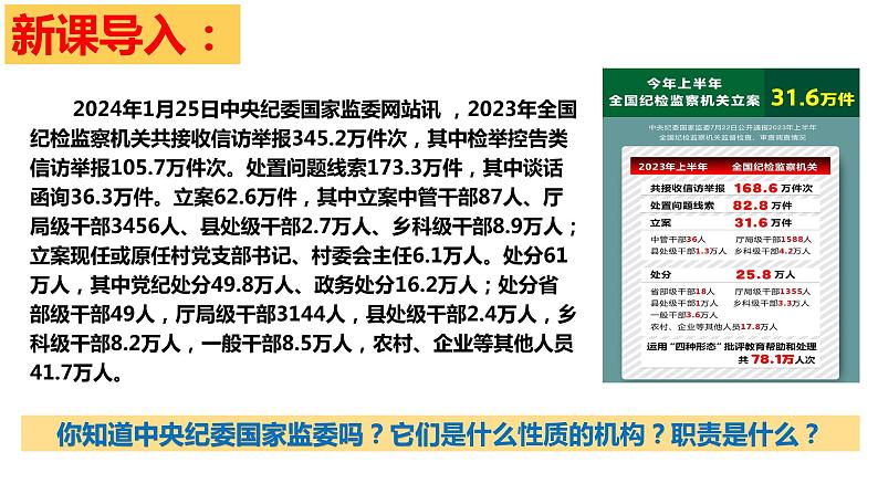 6.4 国家监察机关 课件 -2023-2024学年道德与法治八年级下册第2页