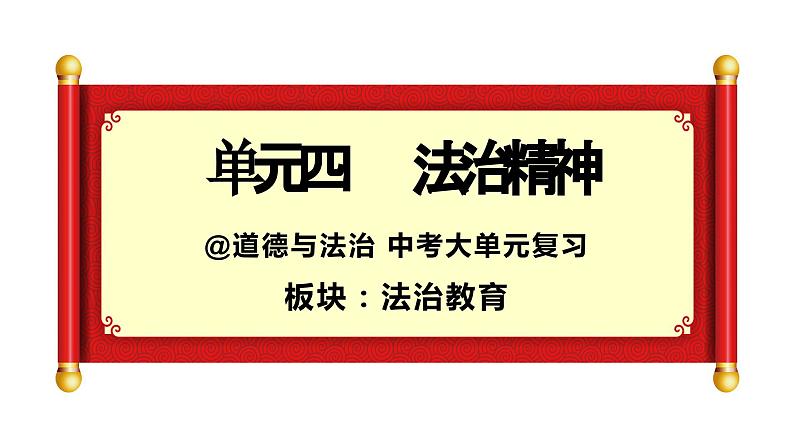 中考道德与法治专题复习课件：法治精神第1页