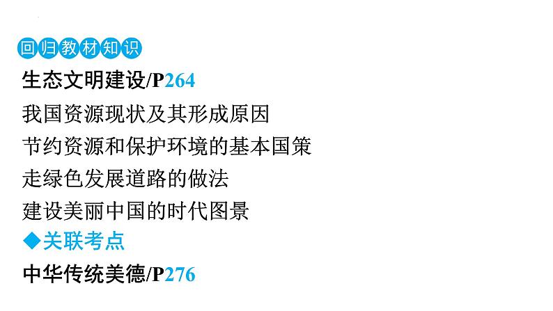 中考道德与法治总复习专题课件：资源节约型社会第4页