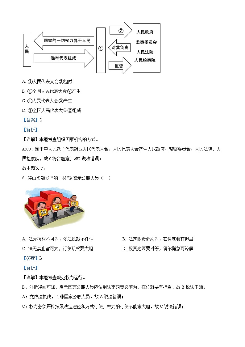 ，江苏省淮安市浦东实验中学2023-2024学年八年级下学期期中道德与法治试题第3页
