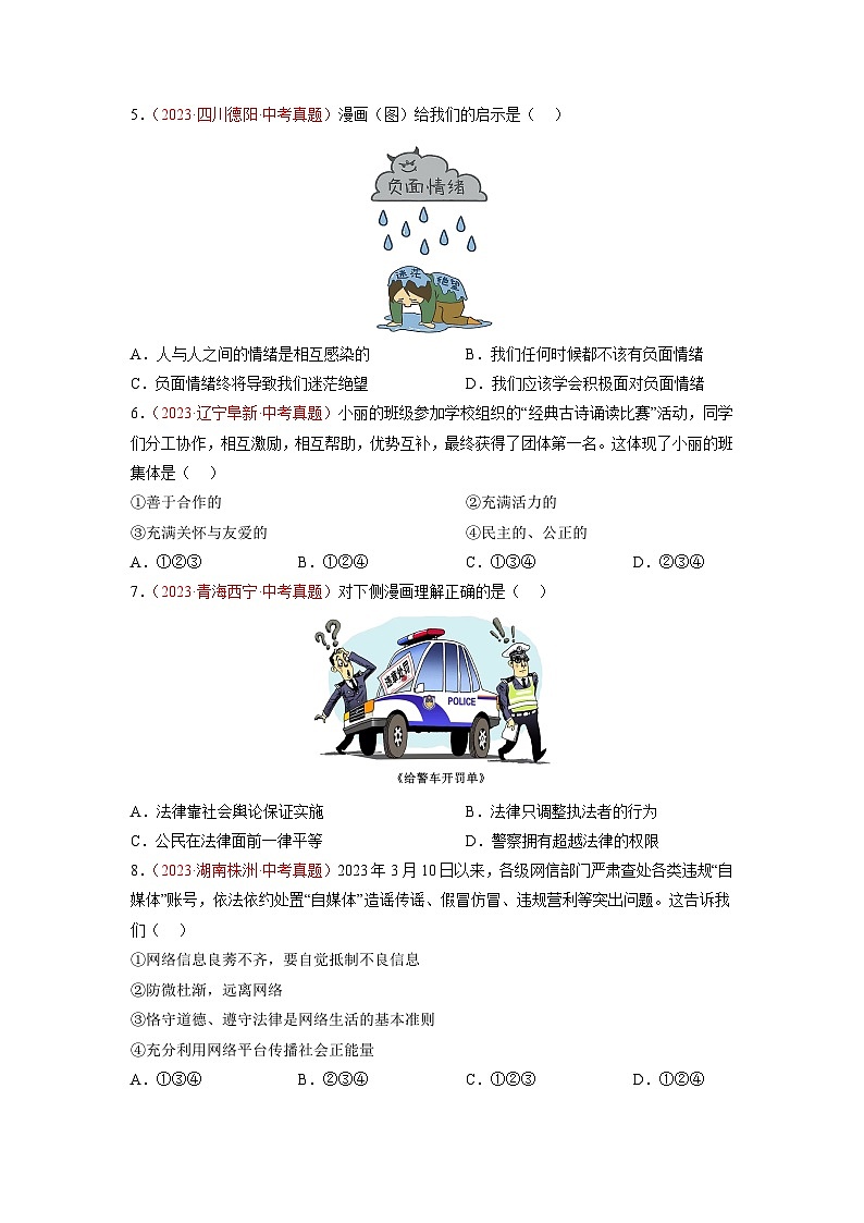 真题重组卷04（四川成都专用）（原卷版）第2页