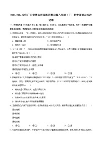 广东省佛山市南海区狮山镇2023-2024学年八年级下学期期中道德与法治试卷