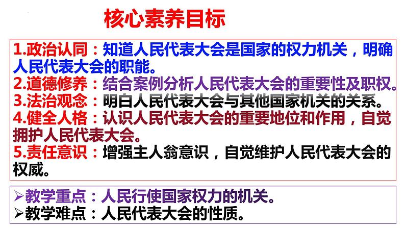 6.1 国家权力机关（同步课件）2023-2024学年八年级道德与法治下册 （统编版）第5页