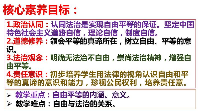 7.1 自由平等的真谛 （课件）2023-2024学年八年级道德与法治下册 （统编版）第3页