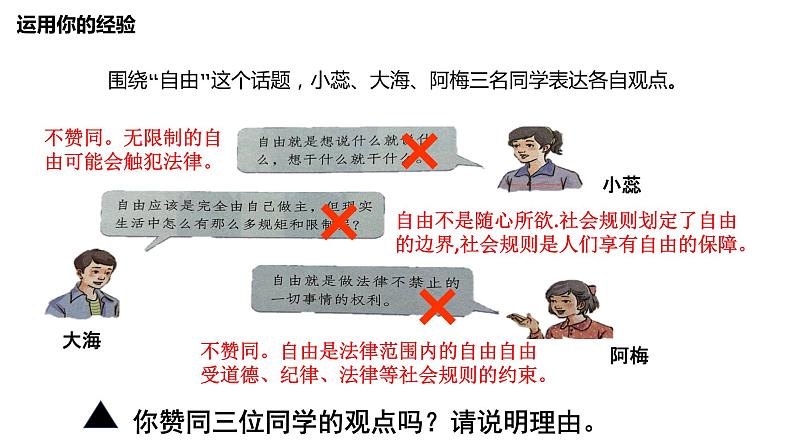 7.1 自由平等的真谛 （课件）2023-2024学年八年级道德与法治下册 （统编版）第6页