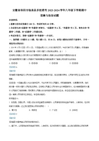 安徽省阜阳市临泉县多校联考2023-2024学年八年级下学期期中道德与法治试题