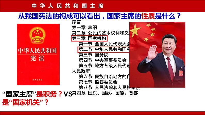 6.2 中华人民共和国主席 课件 八年级下册道德与法治同步课件（统编版）第5页