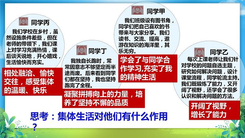 8.1 憧憬美好集体-（课件）2023-2024学年七年级道德与法治下册课件（统编版）第8页