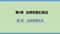 人教部编版七年级下册法律保障生活背景图课件ppt