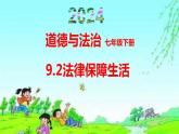 9.2法律保障生活-2023-2024学年七年级道德与法治下册课件（统编版）