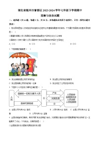 湖北省随州市曾都区2023-2024学年七年级下学期期中道德与法治试题（原卷版+解析版）