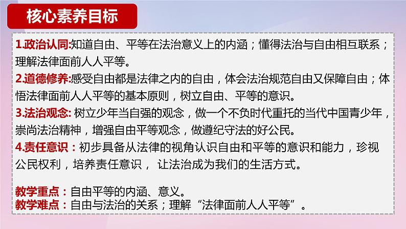 7.1 自由平等的真谛 课件-2023-2024学年八年级下册道德与法治03