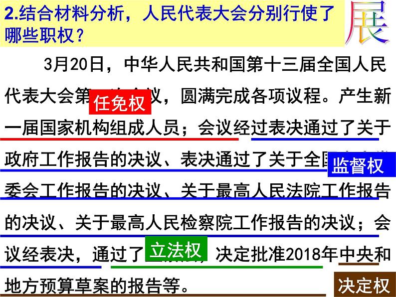 6.1 国家权力机关 课件 2023-2024学年统编版道德与法治八年级下册第7页