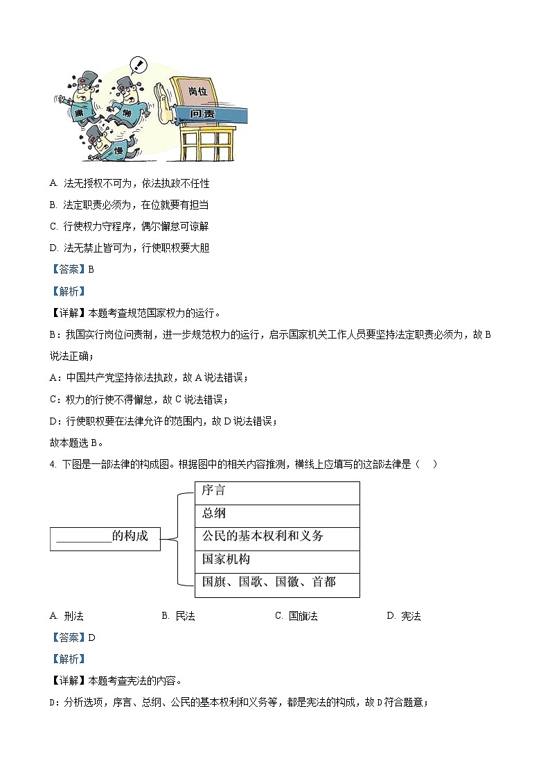 江苏省淮安市淮阴区2023-2024学年八年级下学期期中道德与法治试题（）第2页