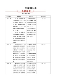 押安徽卷第14题  备战2024年中考道德与法治临考三轮冲刺题号押题（安徽专用）