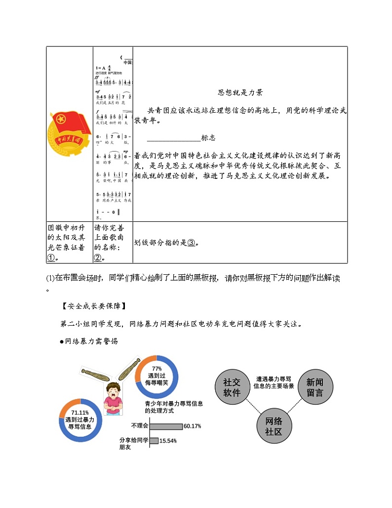 2024北京中考名校密题：政治-友谊的天空 专题汇总第3页