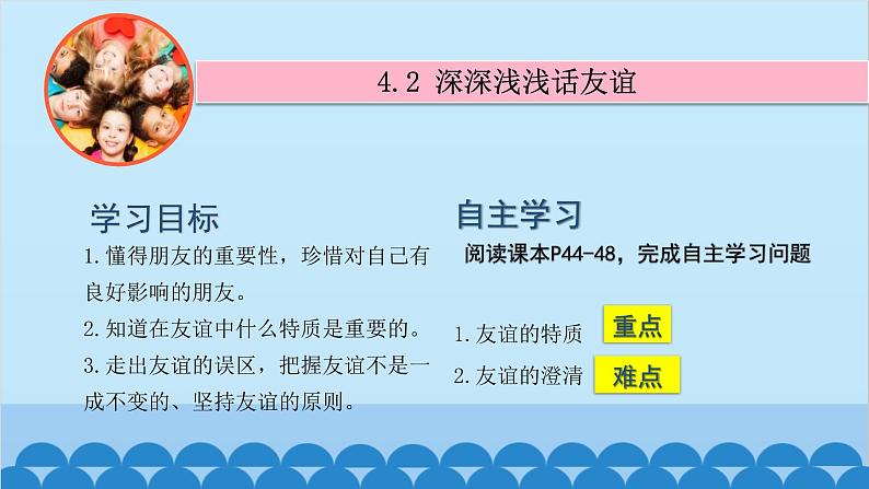 部编版道德与法治七年级上册 第4课第2课时　深深浅浅话友谊课件第3页
