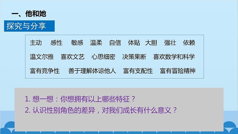 统编版道德与法治七年级下册 2.1  男生女生 课件第8页