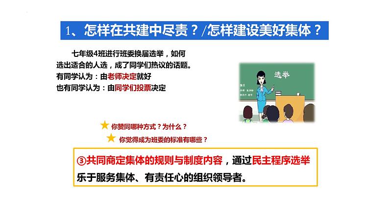 8.2 我与集体共成长  同步课件  七年级道德与法治下册 （统编版）06