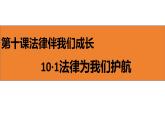 2023-2024学年道德与法治七年级下册 10.1  法律为我们护航 课件
