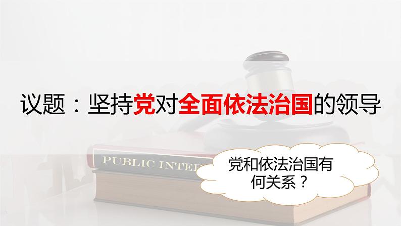 2024成都中考道法复习备考专题 《坚持党对依法治国的领导》（课件）第4页