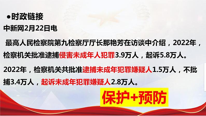 2024成都中考道法复习备考专题 《预防犯罪，保护未成年人健康成长》（课件）第2页