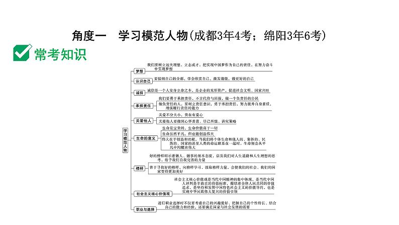 2024成都中考道法三轮冲刺备考专题  感受榜样力量 坚定文化自信（课件）第2页