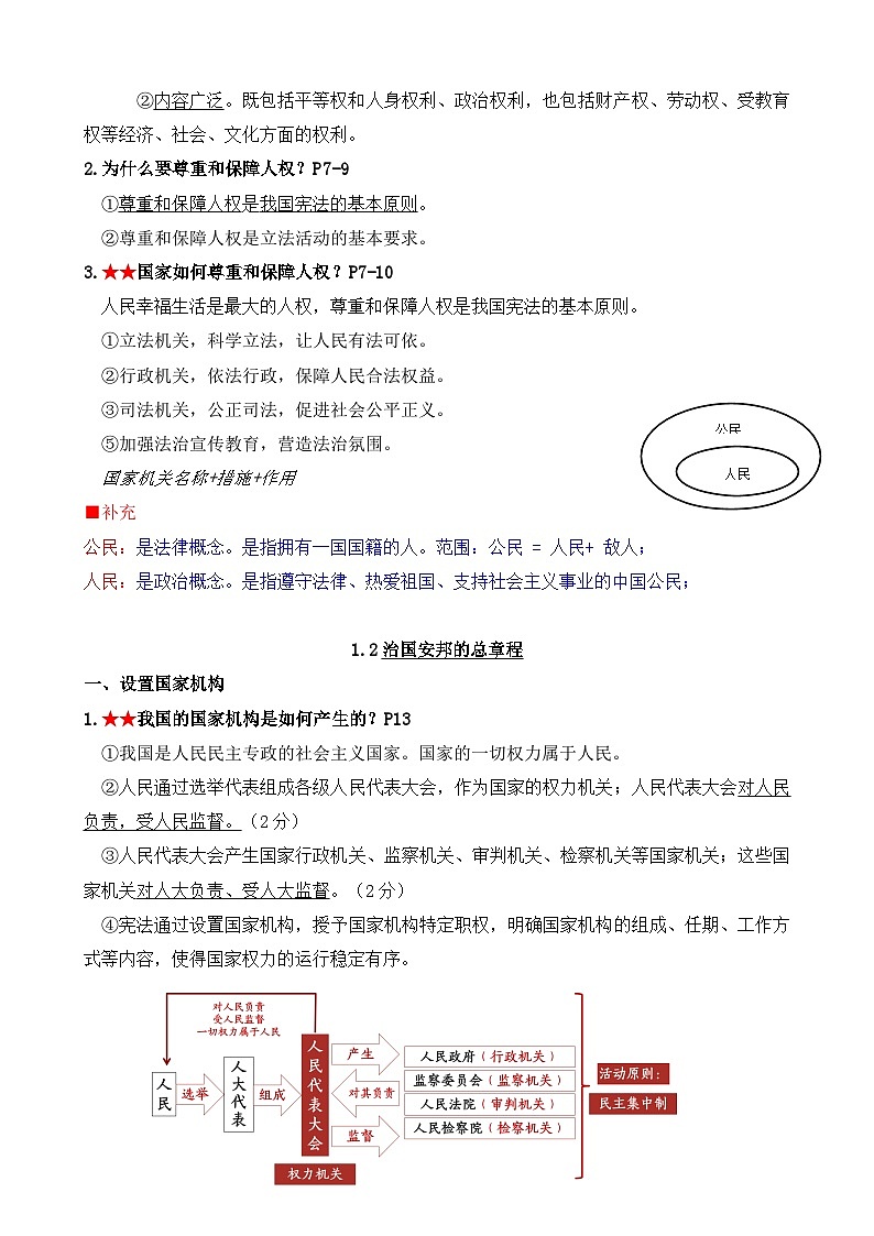 期末复习知识点-2023-2024学年统编版道德与法治八年级下册第3页