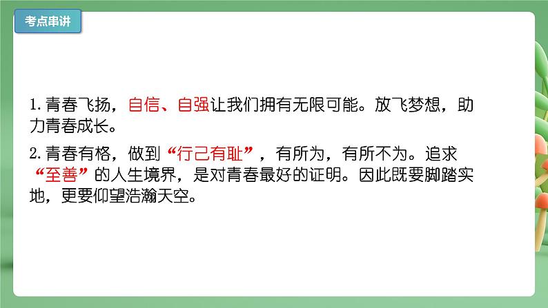 【期末复习】专题03：青春的证明-七年级下册道德与法治期中期末考点梳理（部编版）课件PPT04