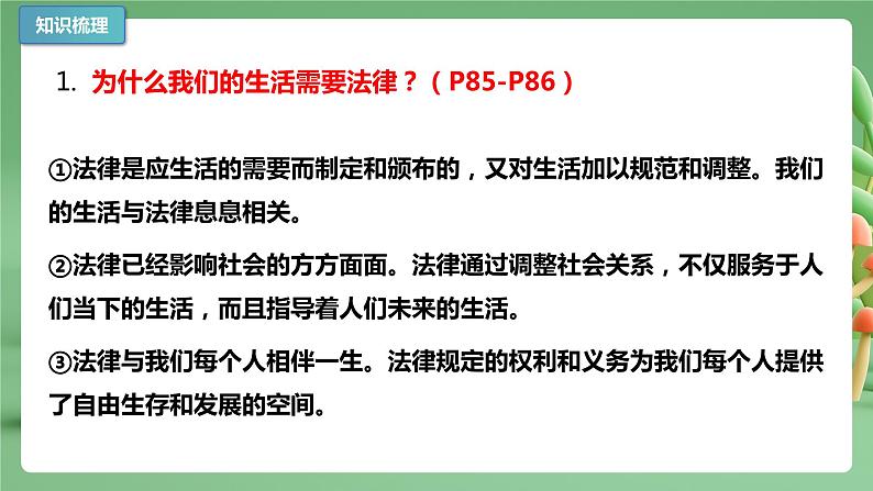 【期末复习】专题09：法律在我们身边-七年级下册道德与法治期中期末考点梳理（部编版）课件PPT第5页