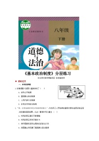 初中政治 (道德与法治)人教部编版八年级下册基本政治制度练习