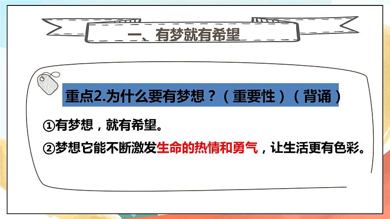 人教部编版道德与法治六年级全一册  1.2  少年有梦 课件第8页