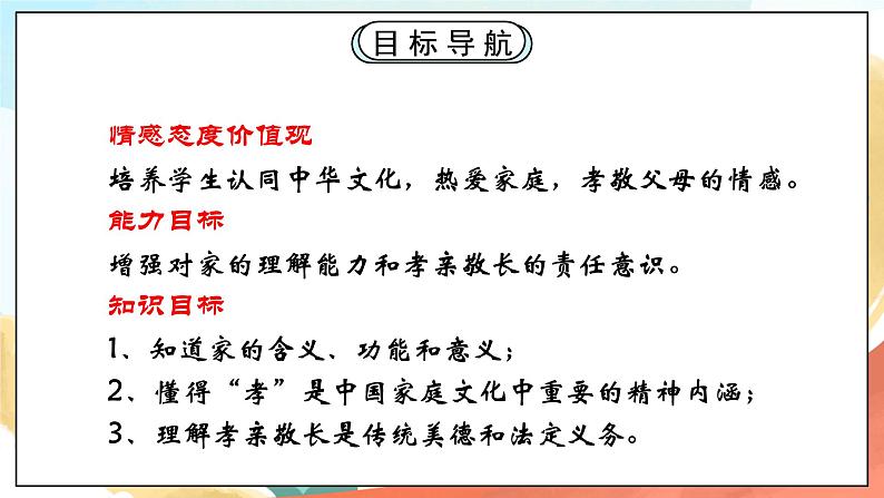 人教部编版道德与法治六年级全一册  7.1 家的意味课件03